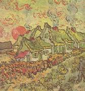 Vincent Van Gogh Cottages:Reminiscence of the North (nn04) oil painting